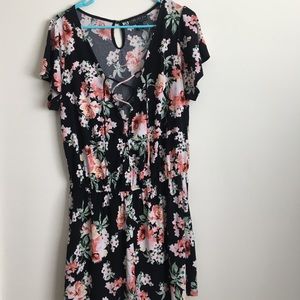 Floral Forever 21 Romper
